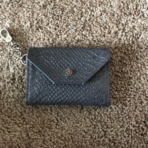 Simple grey change purse and id holder